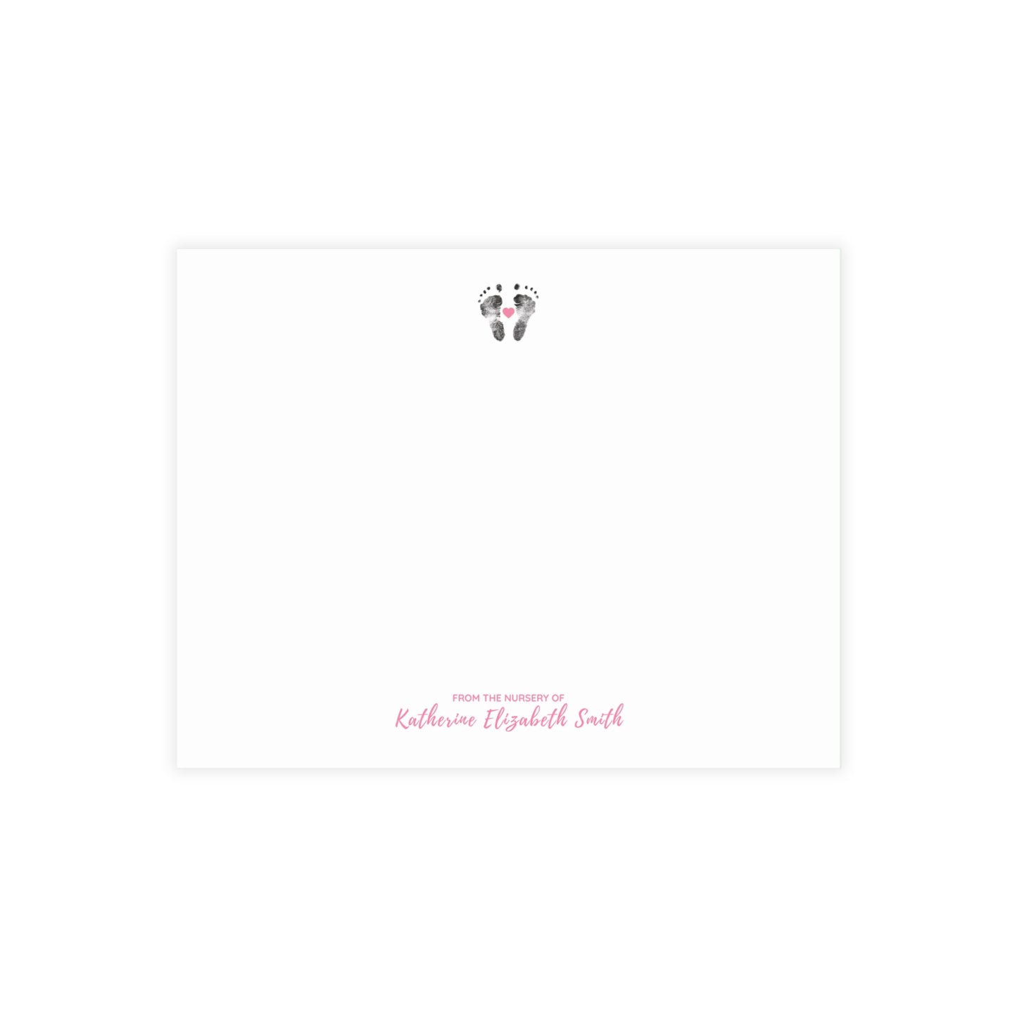 Nursery Stationery - Simple Sweet Signature (5.5 x 4.25)
