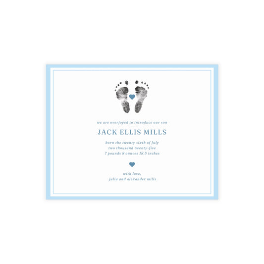 Birth Announcement - Classic Border (5.5 x 4.25)