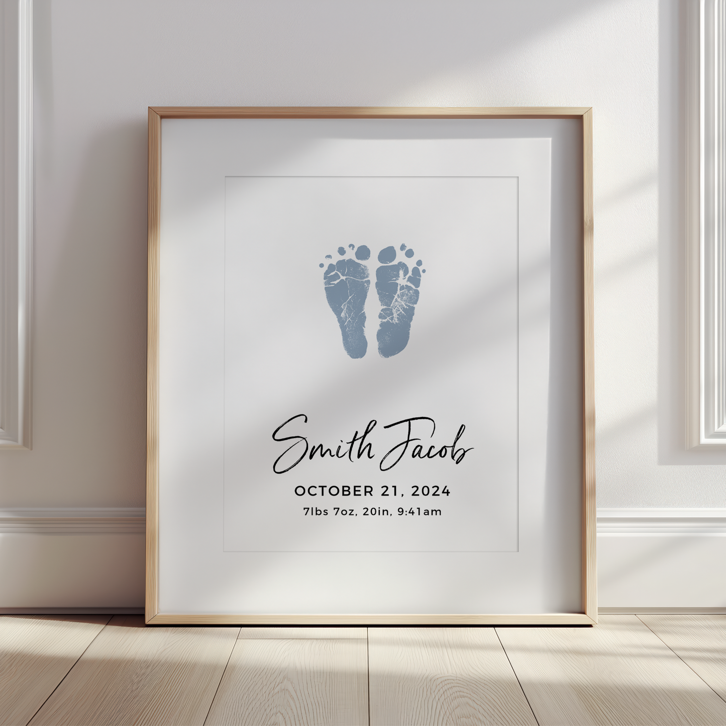 Baby Footprint Art Print (8x10)