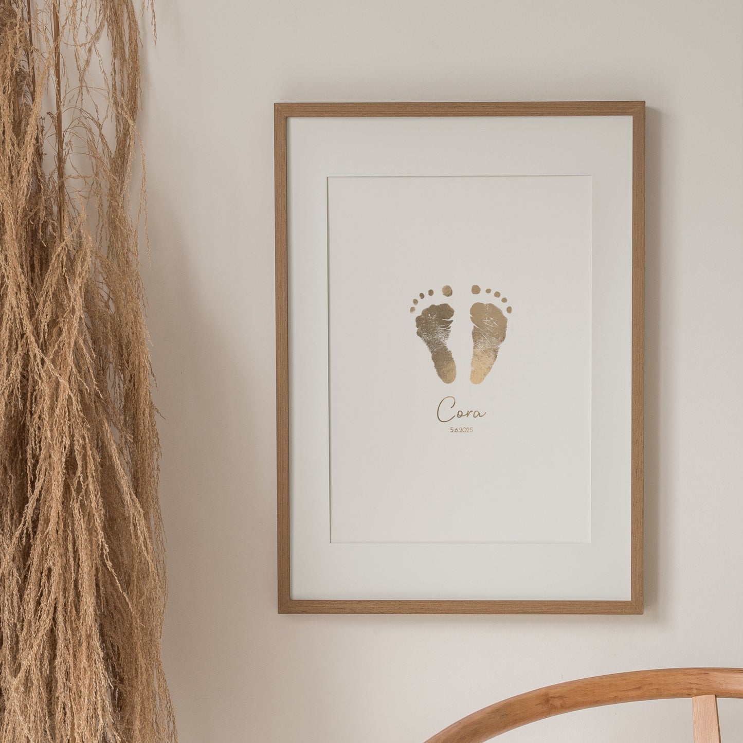 Foil Footprint Art (Foil Footrpint art - Gold, Foil Footprint Art - SIlver etc)