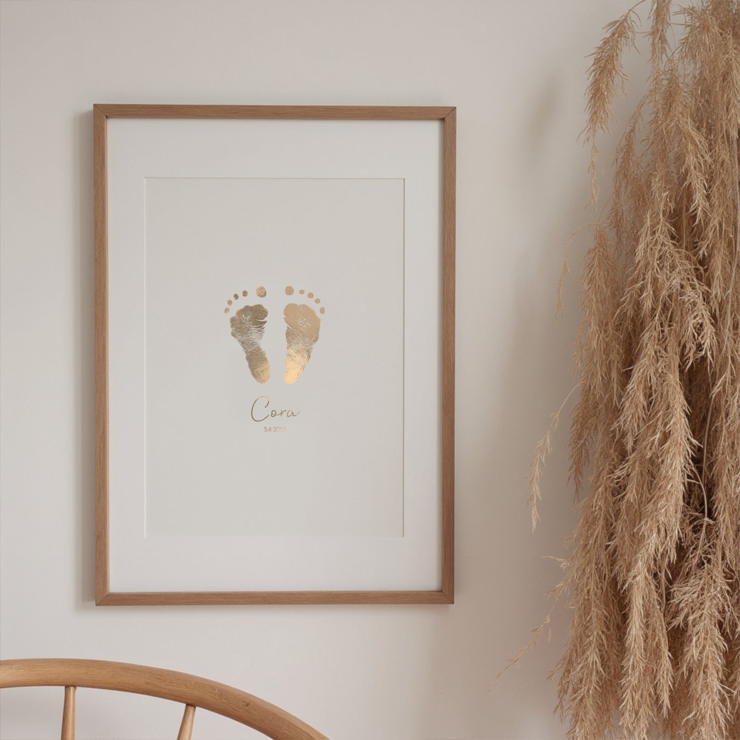 Foil Footprint Art (Foil Footrpint art - Gold, Foil Footprint Art - SIlver etc)