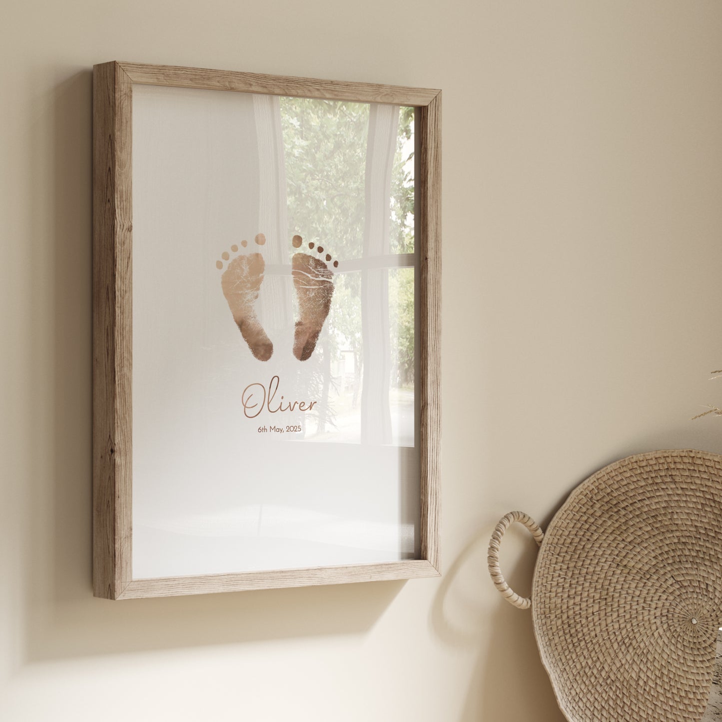 Foil Footprint Art (Foil Footrpint art - Gold, Foil Footprint Art - SIlver etc)