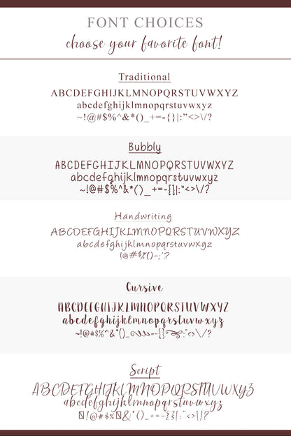 Comparison of different font styles on a light gray background