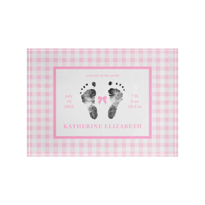 Home Decor Acrylic Block - Classic Gingham (7 x 5)