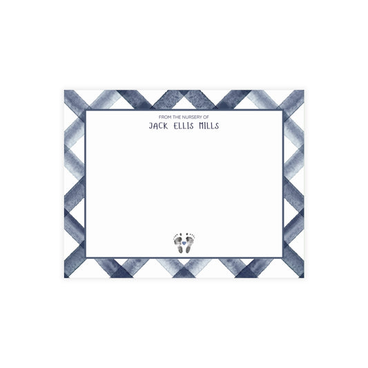 Nursery Stationery - Crosshatch (5.5 x 4.25)