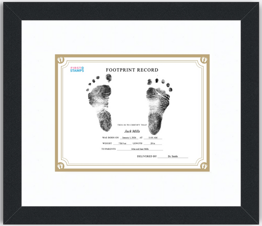 Framed Heirloom Certificate Keepsake